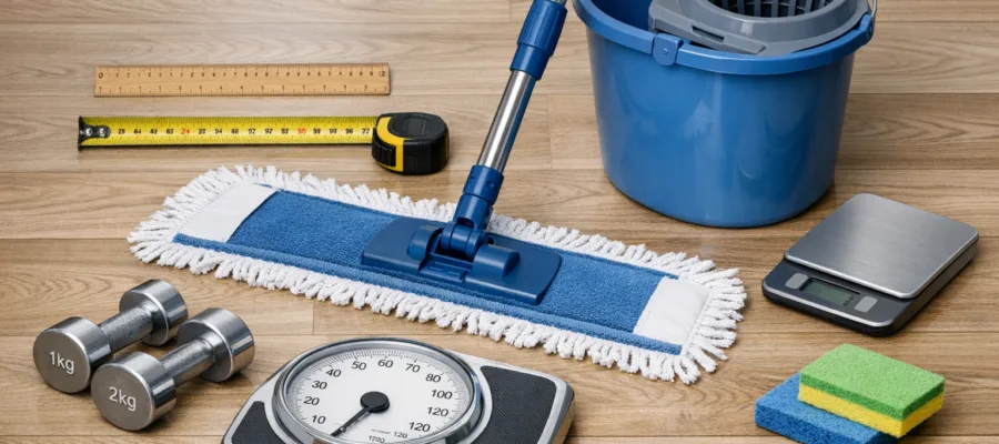 Richtige Groesse und Gewicht: Darauf solltest du beim Wischmopp Kauf achten